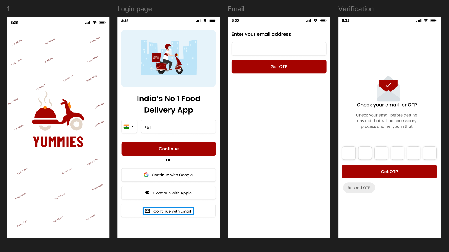 Travel App UI Design